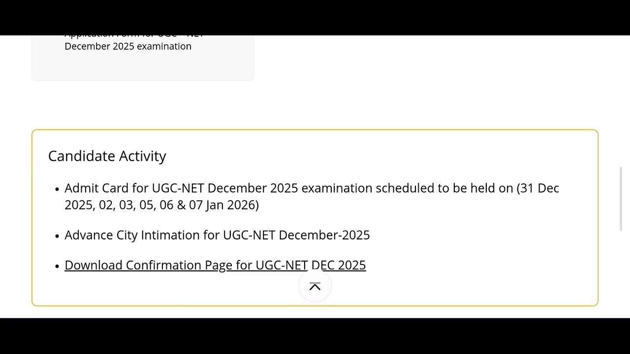 Step to Download Admit Card UGC NET DECEMBER 2025 - YouTube