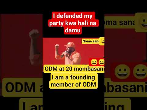 I Defended My Party Kwa Hali Na Damu