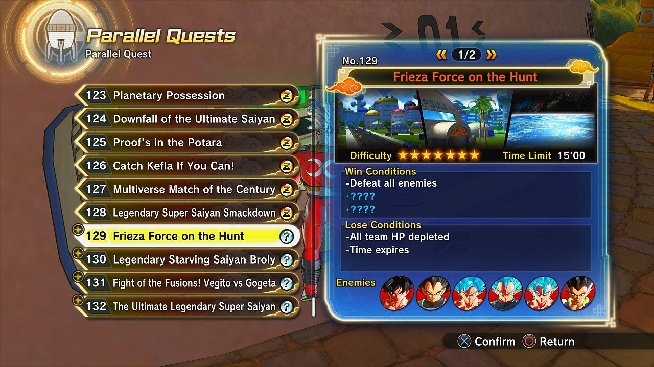 NEW PQ 129 Frieza Force on the Hunt l w Special Condition l Dragon Ball Xenoverse 2