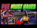 THE TOP PVE WEAPONS RIGHT NOW And How to Get Them (Updated Must Have Pve Weapons Tierlist 2025)