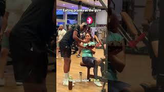 Eat food in front of fitness enthusiasts and see their reactions. #gym #prank #funny #food #fyp