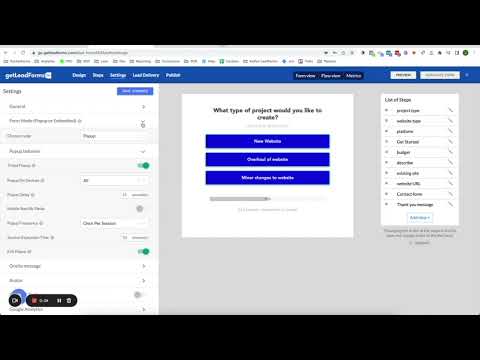 GetLeadForms- Settings Section Overview