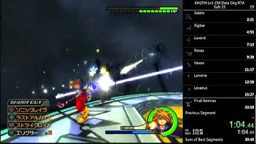 KH2FM LV1 Data Roxas Speedrun/RTA
