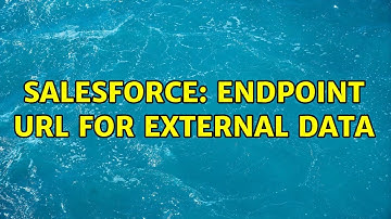 Salesforce: Endpoint URL for external data (2 Solutions!!)