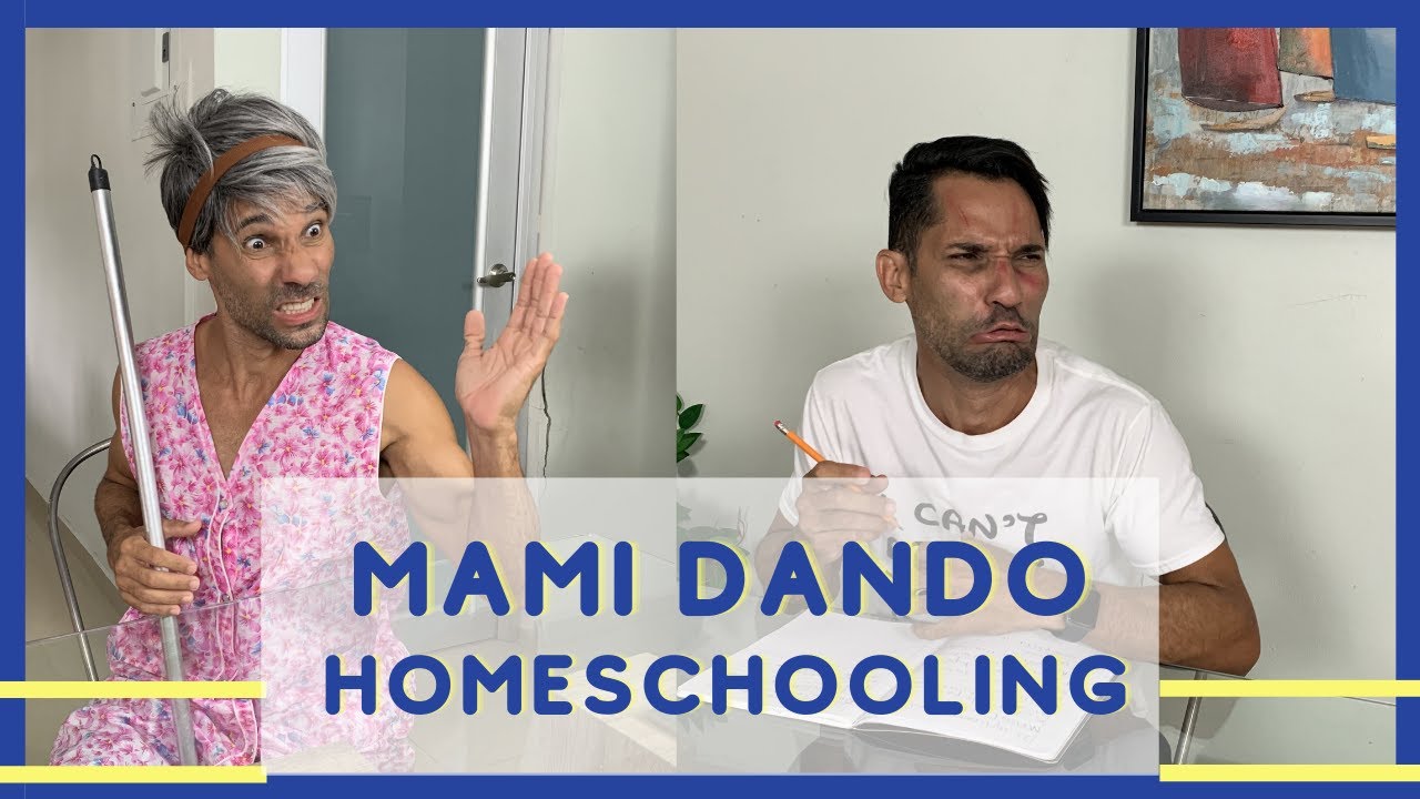 Mami dando Homeschooling