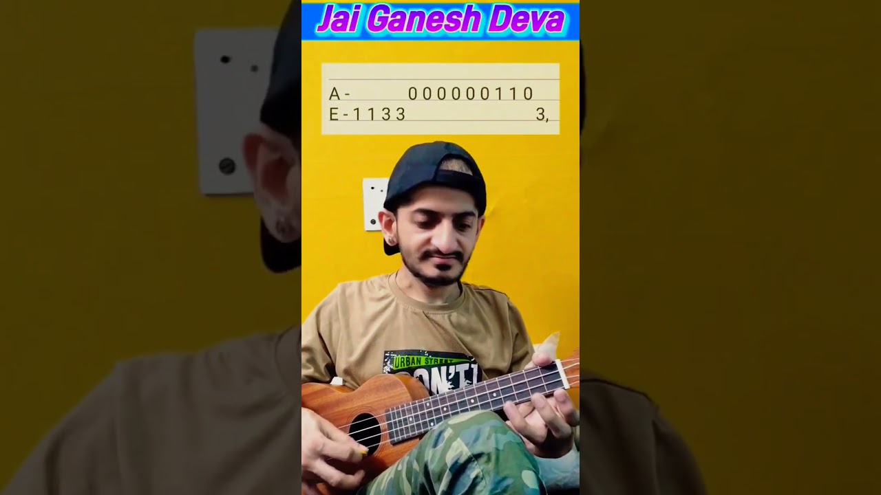 Jay Ganesh Deva – Ukulele Tabs 🎶 | Simple & Soothing Devotional Lesson 