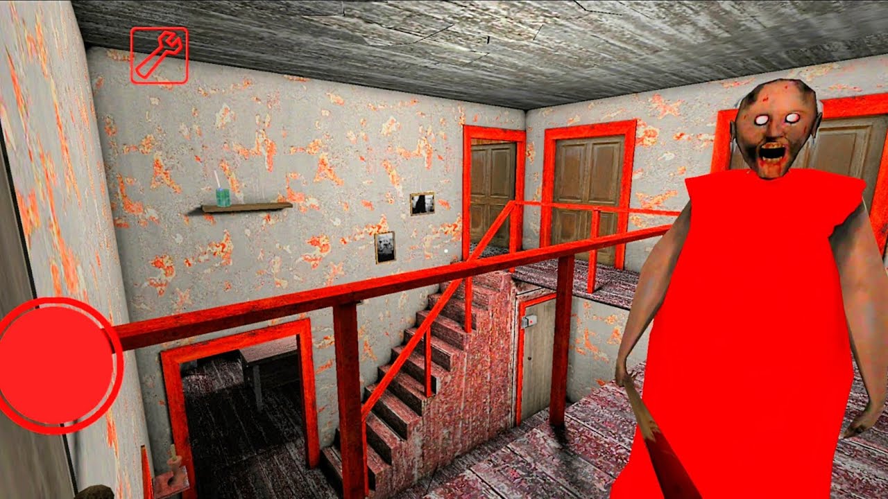 Granny Game Horror Escape Gameplay | Granny Red Mod Ep24