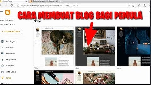 CARA MEMBUAT BLOG BAGI PEMULA