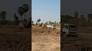Two Excavator Digging on Dump Truck-04-05-2024