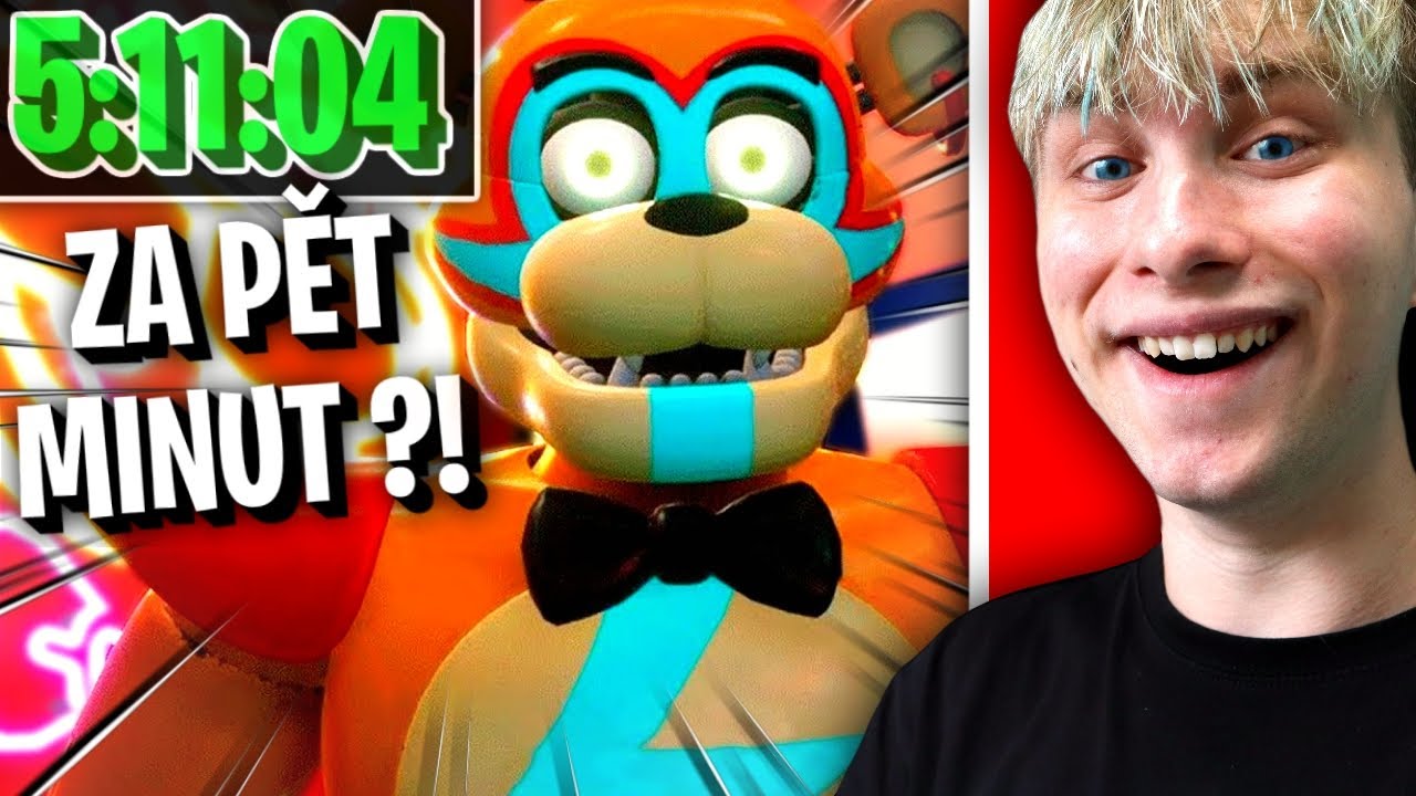 DOHRÁL JSEM FNAF SECURITY BREACH ZA PĚT MINUT ! 😲 | Speedrun