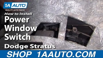 How to Replace Power Window Switch 01-06 Dodge Stratus