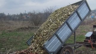 Відео роботи моїх подрібнювачів, шнековий щепоріз 6-15 кс