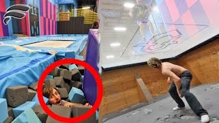 HIDE AND SEEK IN SUPER TRAMPOLINE PARK