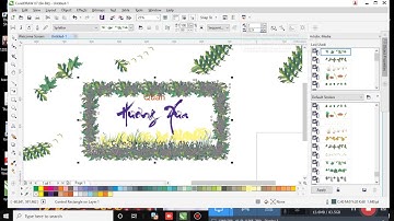 tạo background với artistic media brushs trong corel