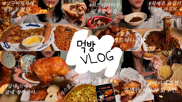 Mukbang Vlog | Just got all the delicious combinations🔥 Kyochon Red Honey boneless, Jjapaghetti &...