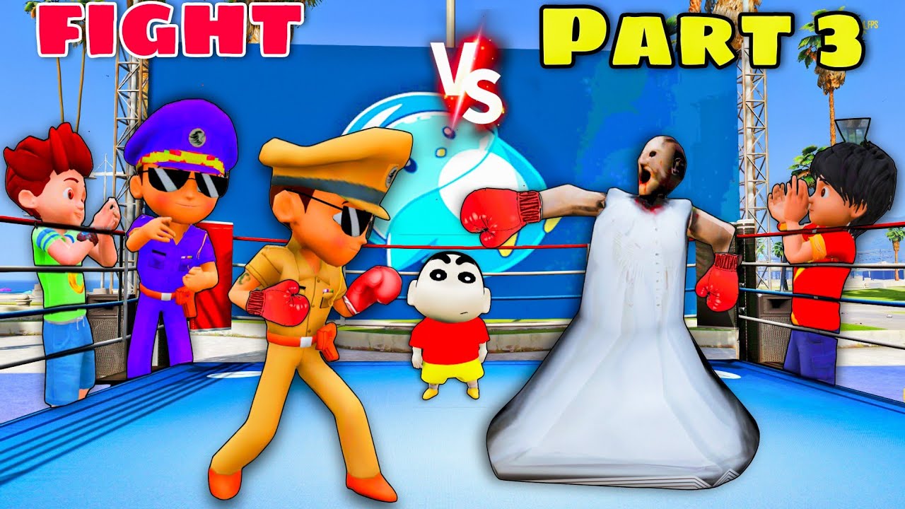 Big Fight Little Singham Vs Dangerous Granny In Gta 5 || Wwe Gta 5 || Gta Malik 2.0..