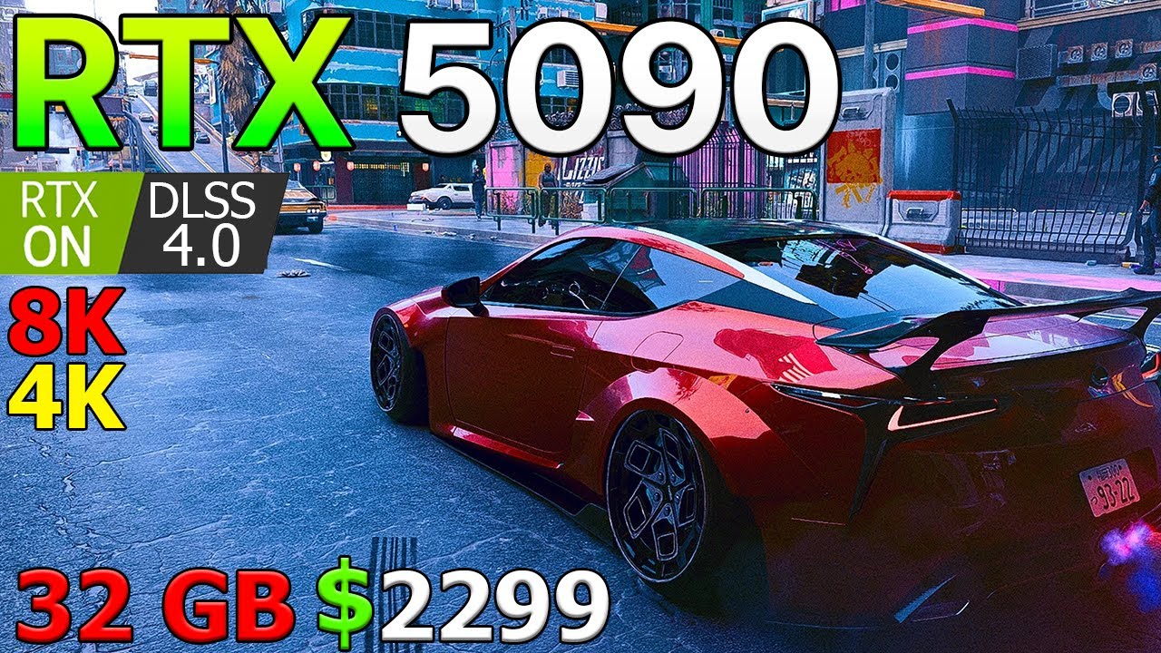 RTX 5090 32 GB in Cyberpunk 2077 - 8K 120 FPS | RT Overdrive, DLSS 4.0