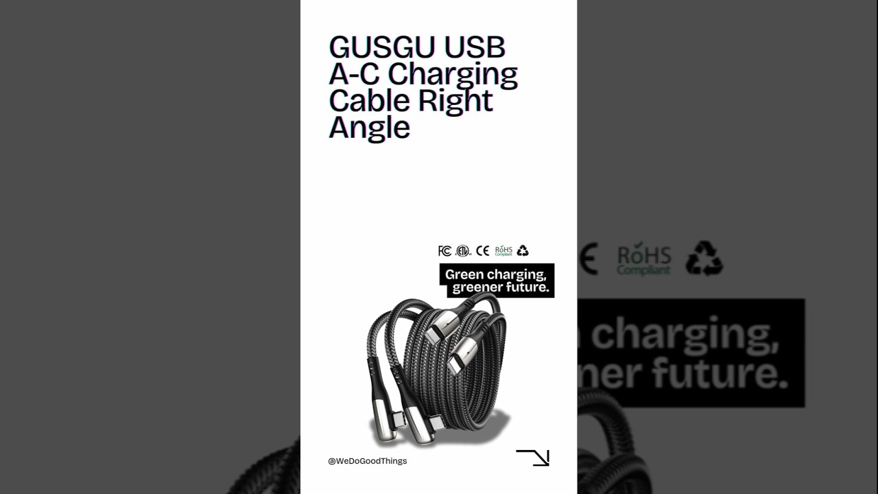 Power Up with GUSGU USB-C Cable: Fast, Durable, & Safe ⚡💪