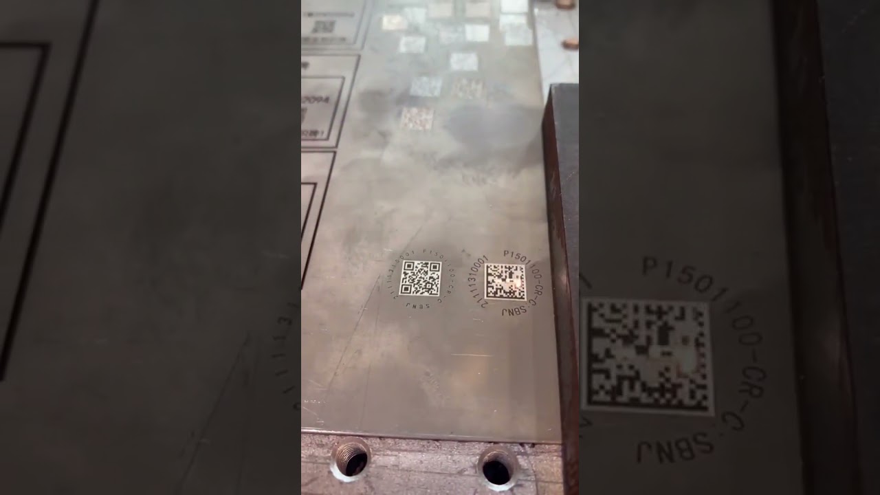 Stainless Steel 2D Code Marking-Han's Laser Marking Machine