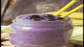 Batido Platano, Fresas Y Arándanos