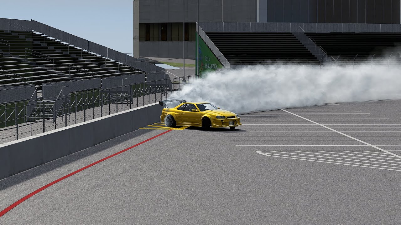 Assetto Corsa Fully sidewaysss with my 1000+hp car on LONG BEACH