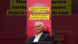 Jose Mourinho, Fenerbahçe'ye 36.500.000 TL değerinde otel #keşfet #viral #short