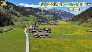 Most beautiful places in Switzerland  Road Trip Relaxation 4K