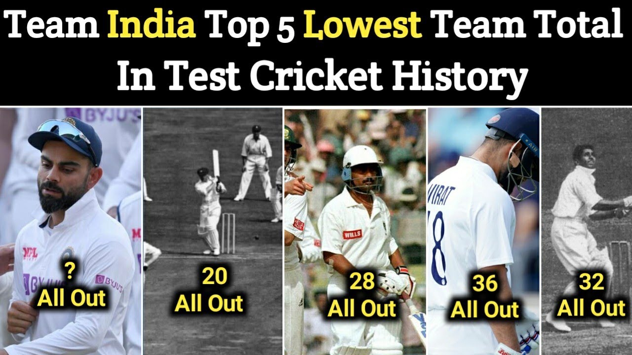 Team India Top 5 Lowest Team Total In Test Cricket History Lowest team-india-top-5-lowest-team-total-in-test-cricket-history-lowest