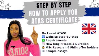 All you need to Know about ATAS Certificate: Step-by-Step application for PhD, MSc taught & Research