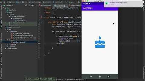 How to animate Buttons, TextView, ImageView, etc. in Android Studio (Kotlin 2020)