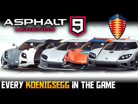 Asphalt 9 Full Koenigsegg Showcase Every Car In Game