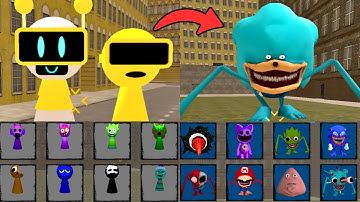 SPRUNKI FUNBOT & GARNOLD SPRUNKI VS GREEN SONIC EATERS NEXTBOTS IN PLAYGROUND MOD (Garry’s Mod)