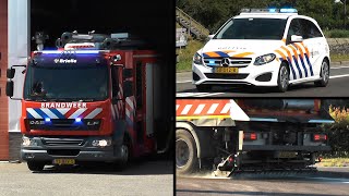 Opkomst Uitruk Brandweer Brielle Grip 1 Lekkage Gevaarlijke Stof