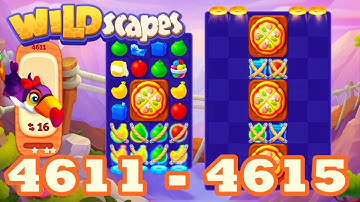 Wildscapes Level 4611 - 4615 HD Walkthrough 3 match puzzle | android | 4612 | 4613 | 4614 | IOS