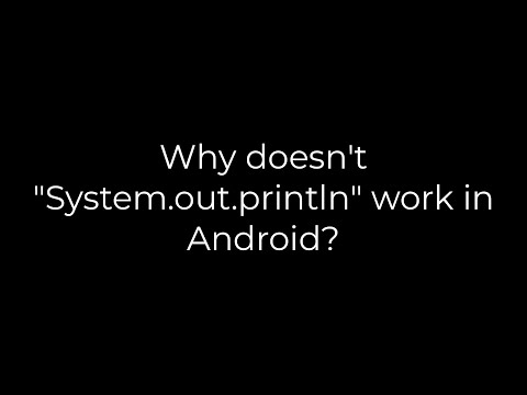 Java :Why doesn't "System.out.println" work in Android?(5solution)