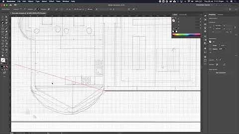 Architectural Plan: Part 1: Converting graph paper drawing to illustrator plan. 1