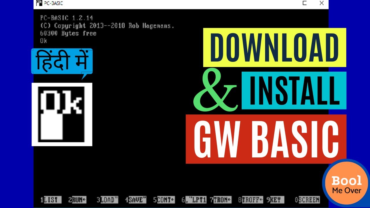 how to install gw basic in windows 7