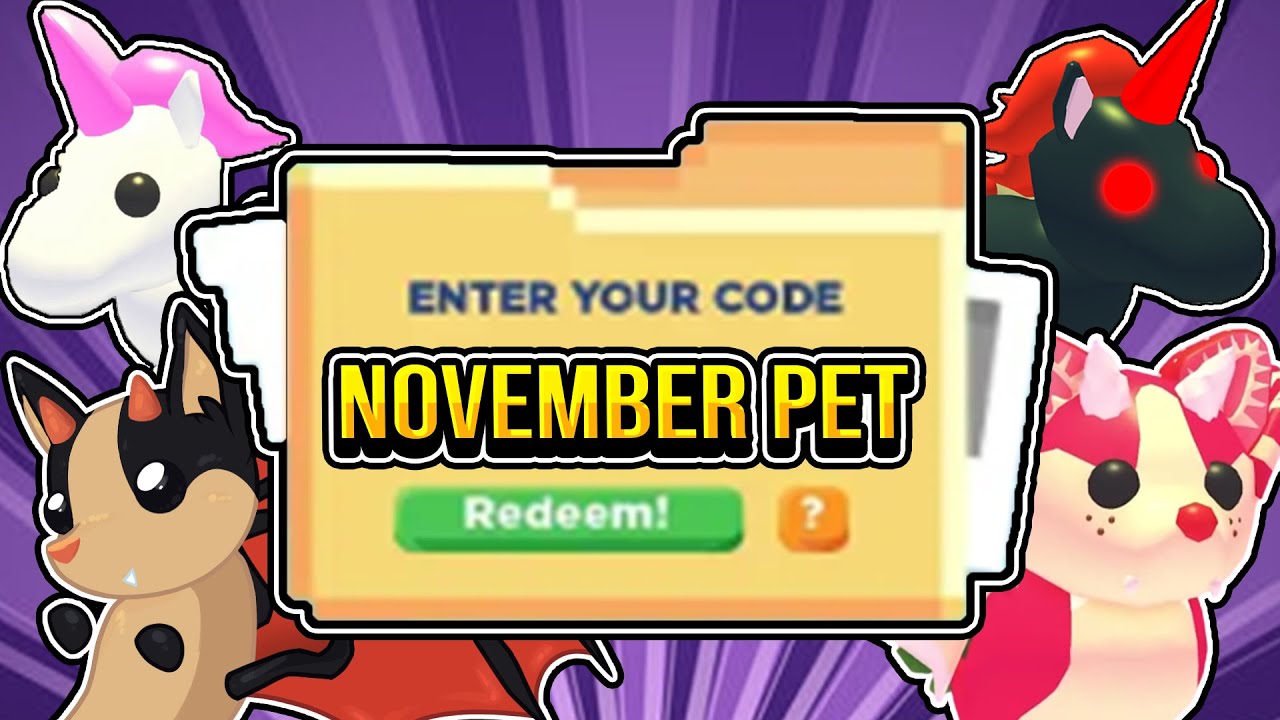 NEW* ALL WORKING CODES FOR ADOPT ME IN NOVEMBER 2023! ROBLOX ADOPT