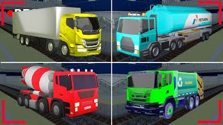 There's Horror Secret Place Compilations Truck Pertamina vs Truck Trailer 😱 SAKURA SCHOOL SIMULATOR