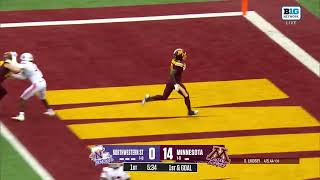 Lemeke Brockington UNTOUCHED into the END ZONE vs. Northwestern State | Minnesota Football