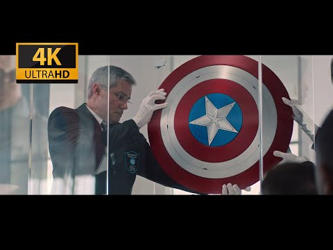 Falcon Gives Captain America's Shield Away [4K] | The Falcon & The Winter Soldier - 1x01