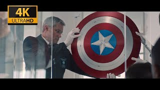 Falcon Gives Captain America's Shield Away [4K] | The Falcon & The Winter Soldier - 1x01