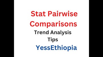 data analysis research design Pairwise Comparisons Trend Analysis Tips