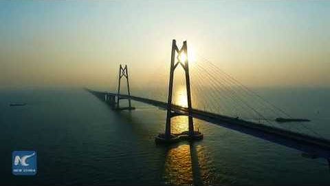 Brilliant! Aerial footage of the Hongkong-Zhuhai-Macao Bridge