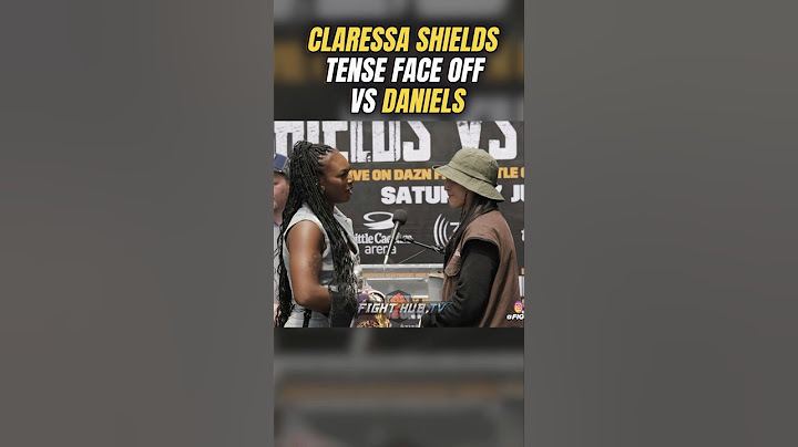Claressa Shields STARES DOWN Lani Daniels during tense face off!