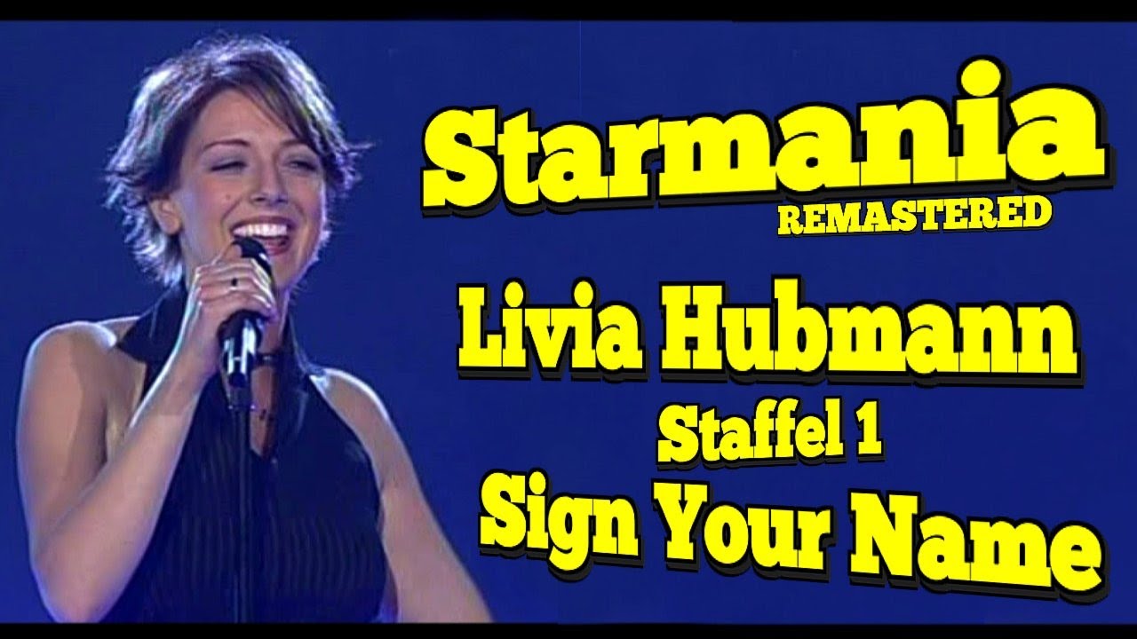 Starmania REMASTERED Staffel 1 Livia Hubmann "Sign Your Name"