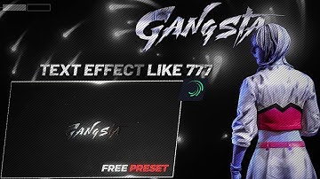 777 X GANGSTA Montage Text Effect On Android | Shining text effect in alight motion Tutorial