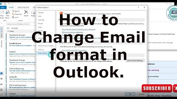 How to Change Email format in Outlook.