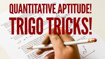 Quantitative Aptitude : Trigonometry Lect 1