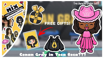 Conan Gray in Toca Boca!?!?|| New Toca Boca FREE event!! (New gifts character creator and more!)